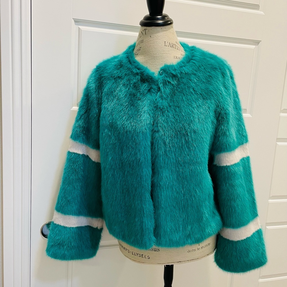 Brand New Anthropologie Faux Fur Coat